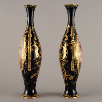 Unknown pottery "Cobalt vase ( pair )"