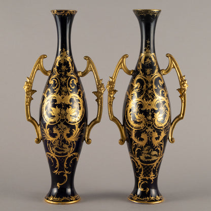 Unknown pottery "Cobalt vase ( pair )"