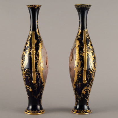 Unknown pottery "Cobalt vase ( pair )"
