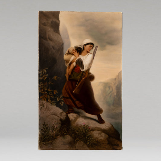 K.P.M "Mother holding a child"