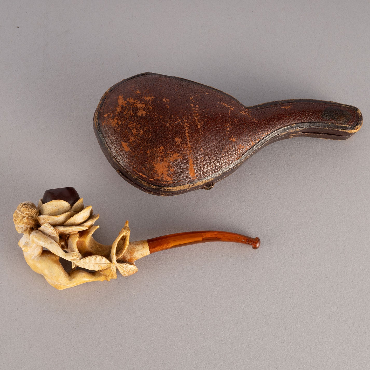 Meerschaum pipe(Rose and Fairy)