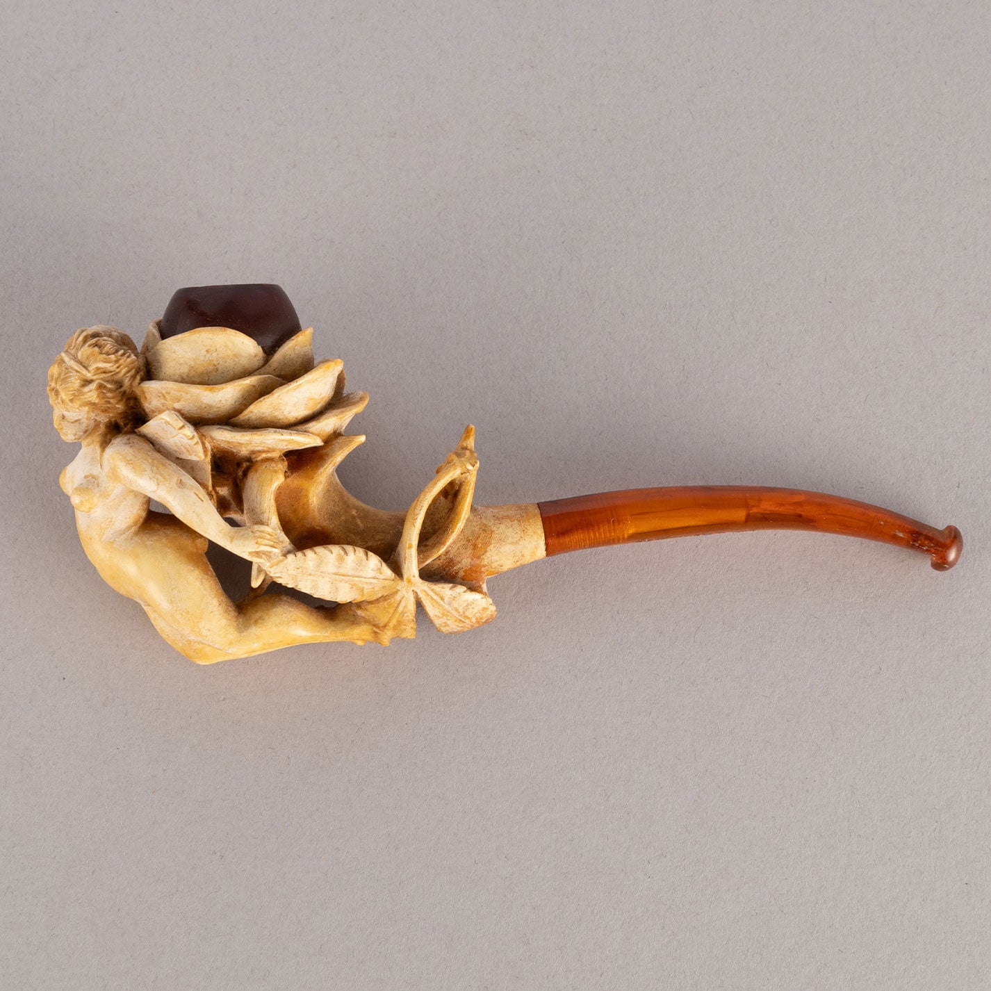 Meerschaum pipe(Rose and Fairy)