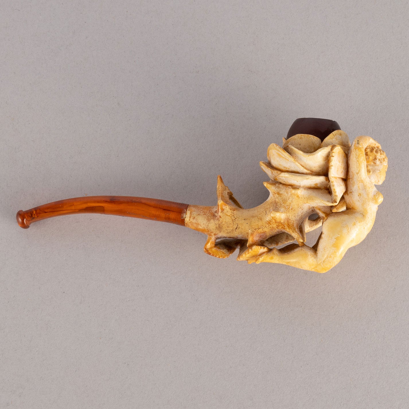 Meerschaum pipe(Rose and Fairy)