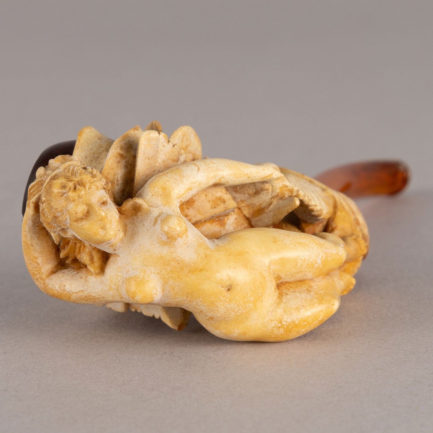 Meerschaum pipe(Rose and Fairy)