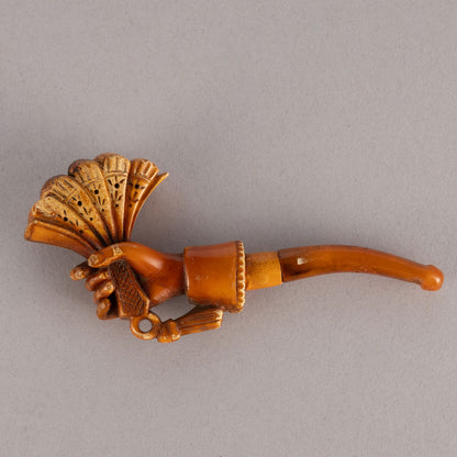 Meerschaum pipe - Folding Fan