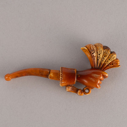Meerschaum pipe - Folding Fan