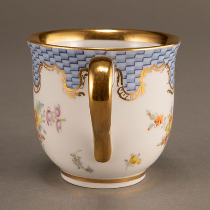 MEISSEN "Noble motif cup and saucer set of 2"