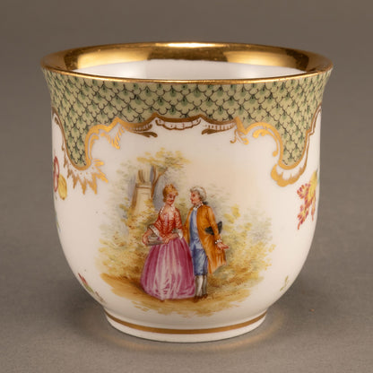 MEISSEN "Noble motif cup and saucer set of 2"