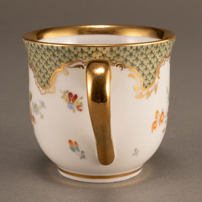 MEISSEN "Noble motif cup and saucer set of 2"