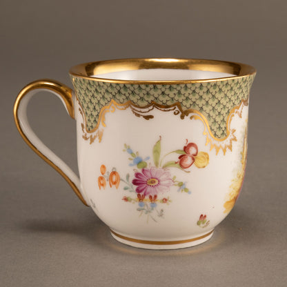 MEISSEN "Noble motif cup and saucer set of 2"