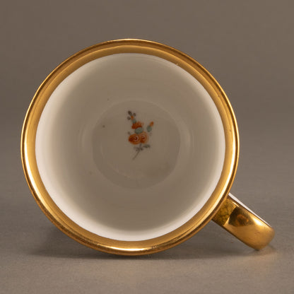 MEISSEN "Noble motif cup and saucer set of 2"
