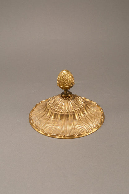 Cobalt-Glazed and Gilt Covered Urn with Madonna and Angels design