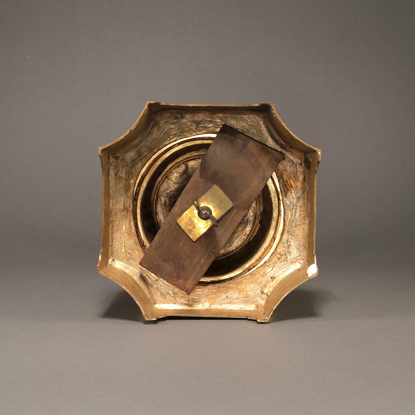 Cobalt-Glazed and Gilt Covered Urn with Madonna and Angels design