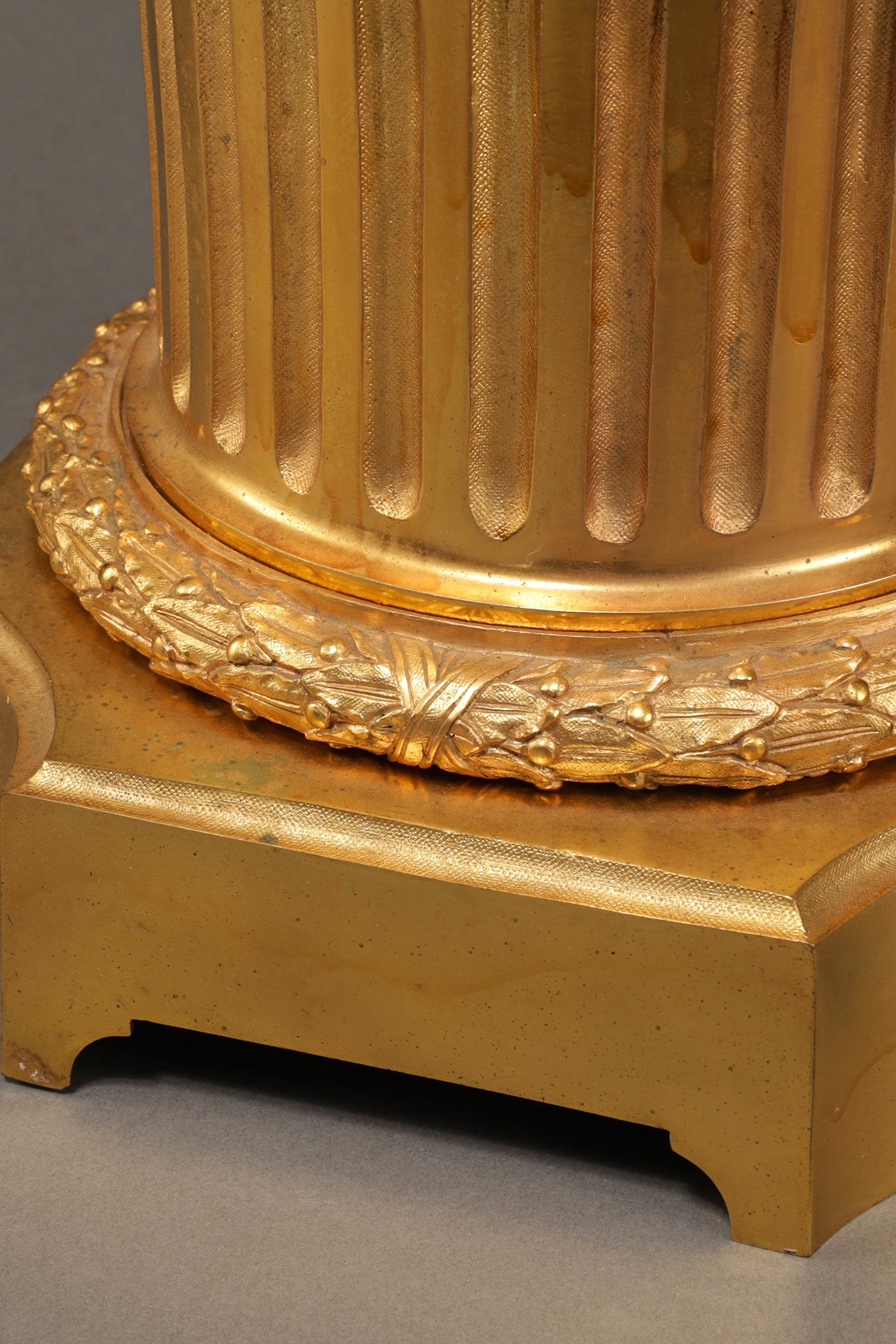 Cobalt-Glazed and Gilt Covered Urn with Madonna and Angels design