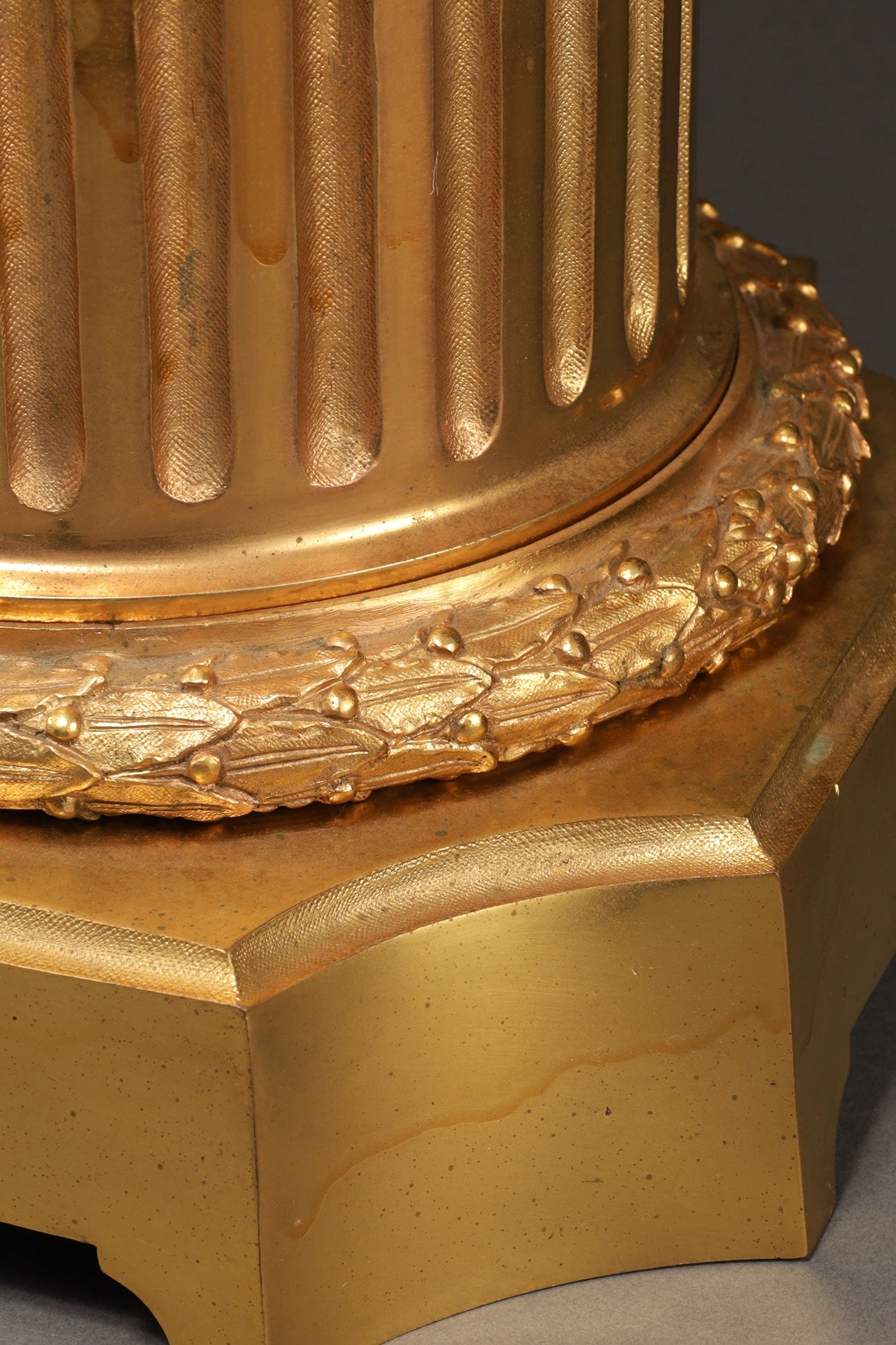 Cobalt-Glazed and Gilt Covered Urn with Madonna and Angels design