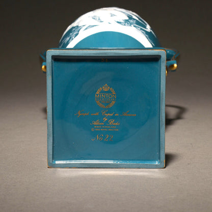 MINTON / Pate-Sur-Pate Vase with Lid (Pair ) [G0404]