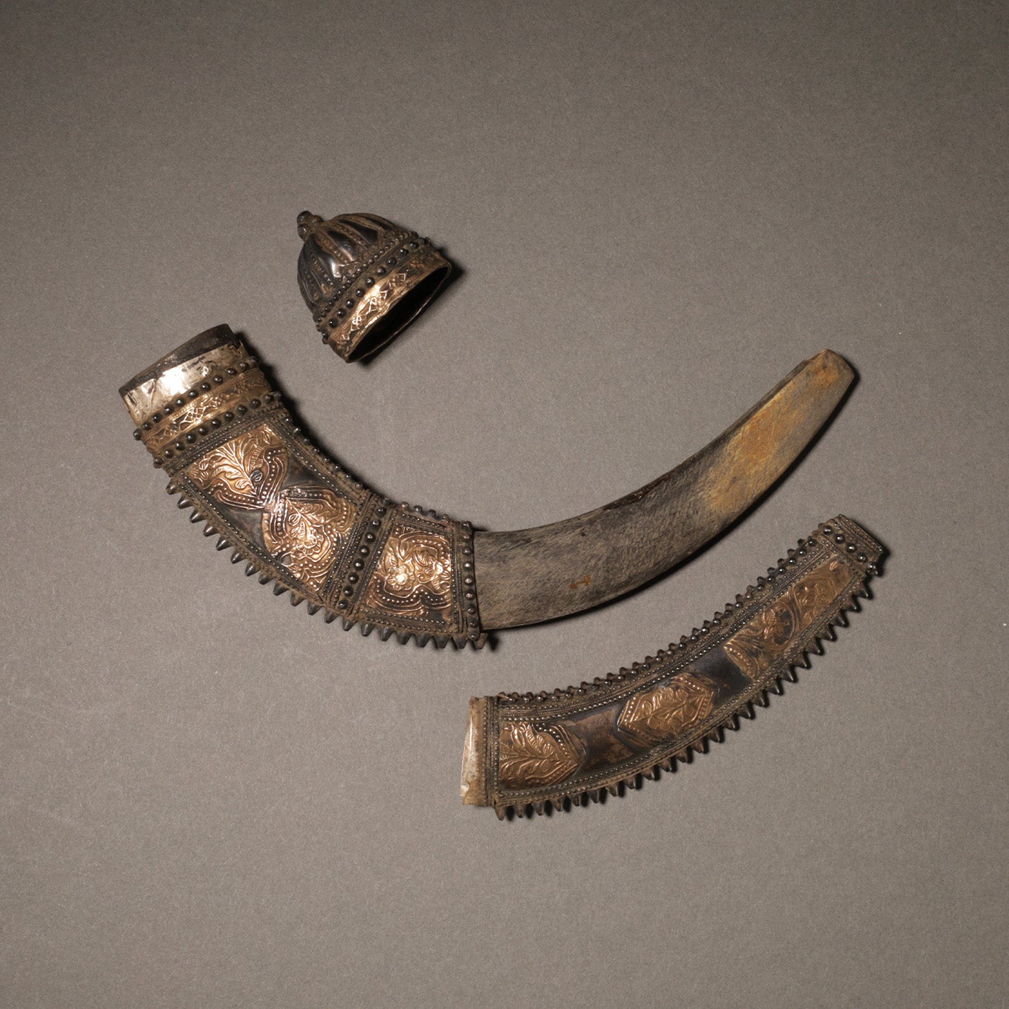 Decorated Powder Horn