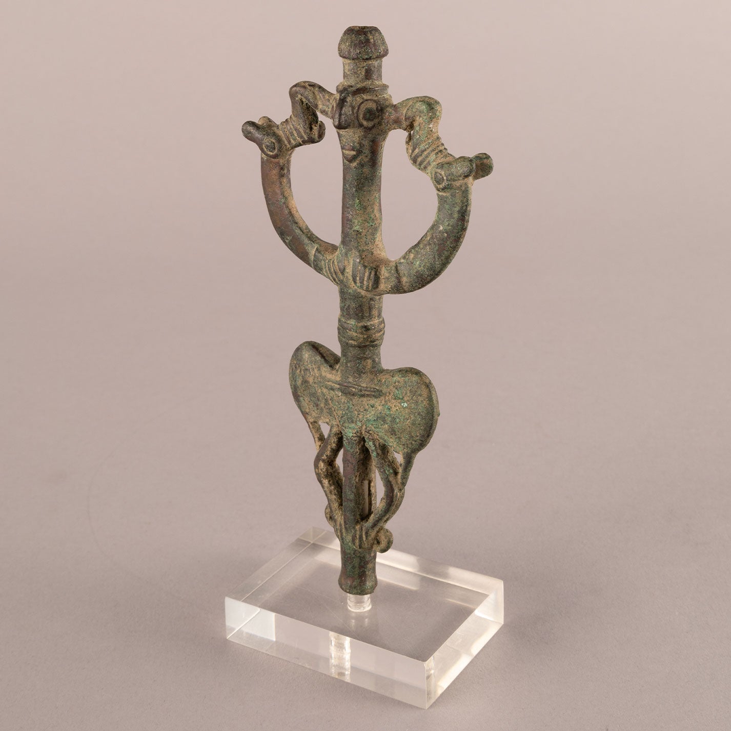 Luristan Bronze Stick Head [J0296]