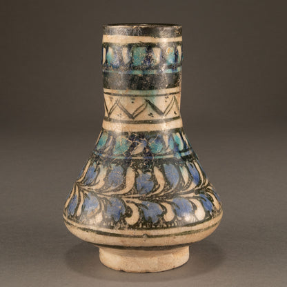 波斯 白釉天青畫執壺