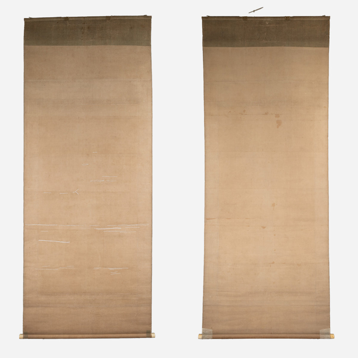 [K0138] Kano Tsunenobu (1636–1713) / One Hundred Cranes and One Hundred Monkeys, a Pair of Hanging Scrolls