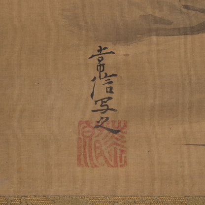[K0138] Kano Tsunenobu (1636–1713) / One Hundred Cranes and One Hundred Monkeys, a Pair of Hanging Scrolls