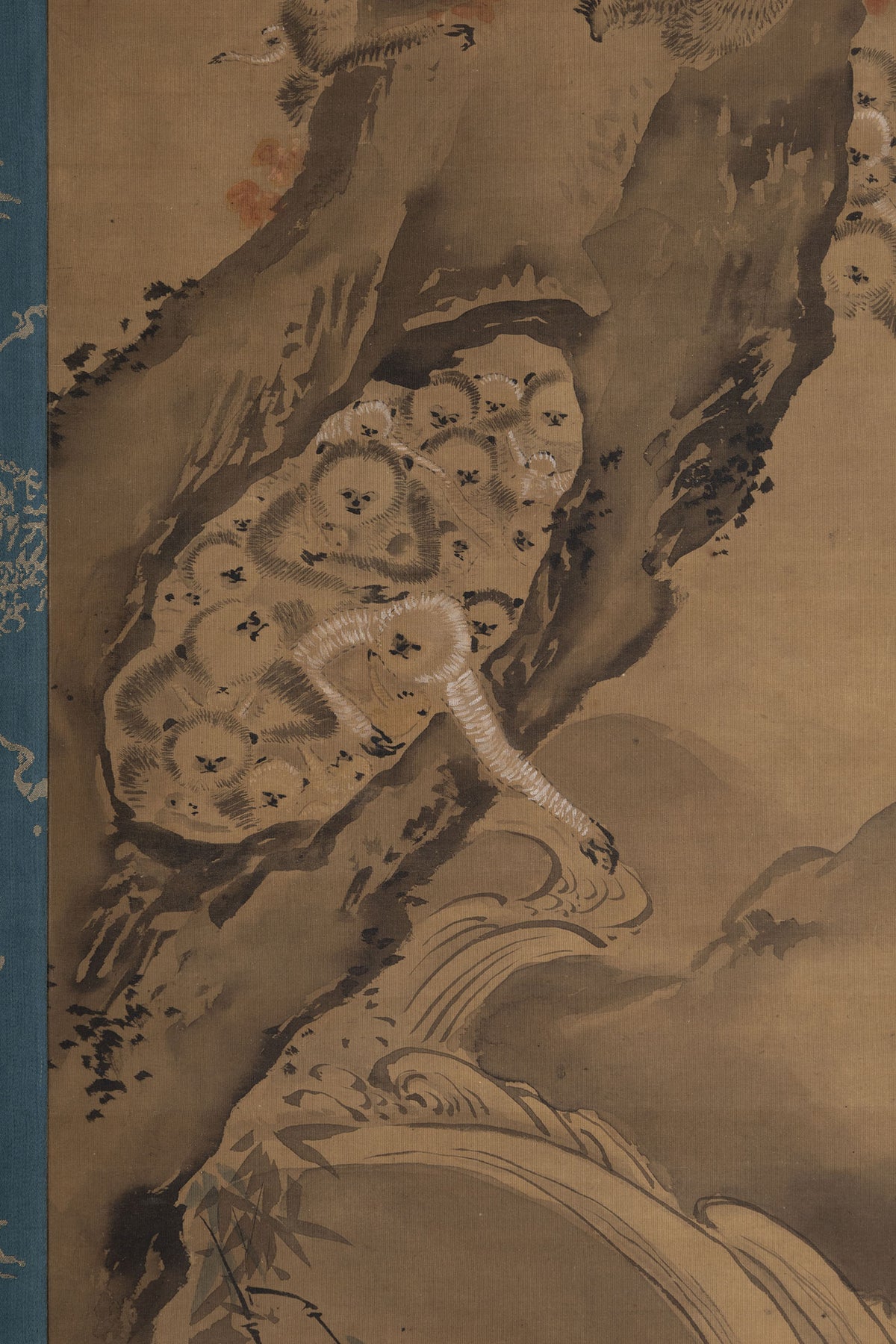 [K0138] Kano Tsunenobu (1636–1713) / One Hundred Cranes and One Hundred Monkeys, a Pair of Hanging Scrolls