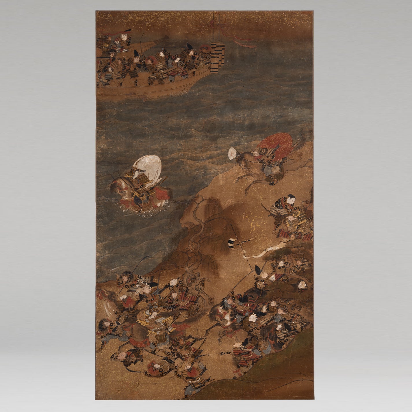 作者不詳 / 源平合戦圖　敦盛討死 [K0150]