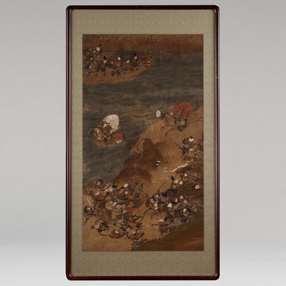 作者不詳 / 源平合戦圖　敦盛討死 [K0150]