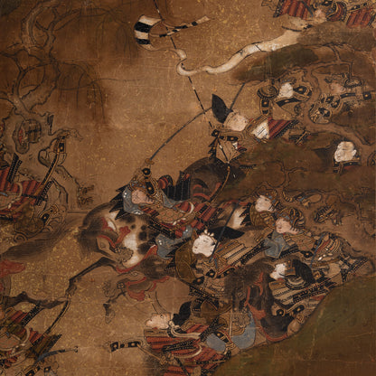 作者不詳 / 源平合戦圖　敦盛討死 [K0150]