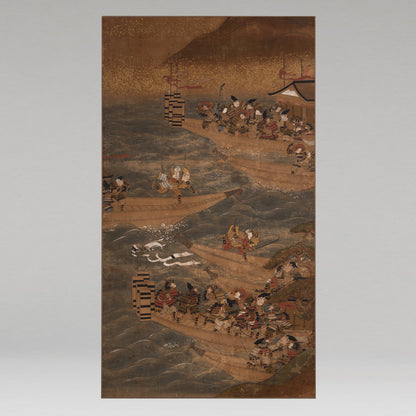 作者不詳 / 源平合戦圖　八艘飛び [K0151]
