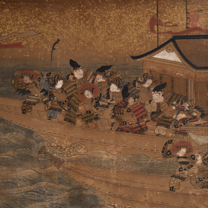 作者不詳 / 源平合戦圖　八艘飛び [K0151]