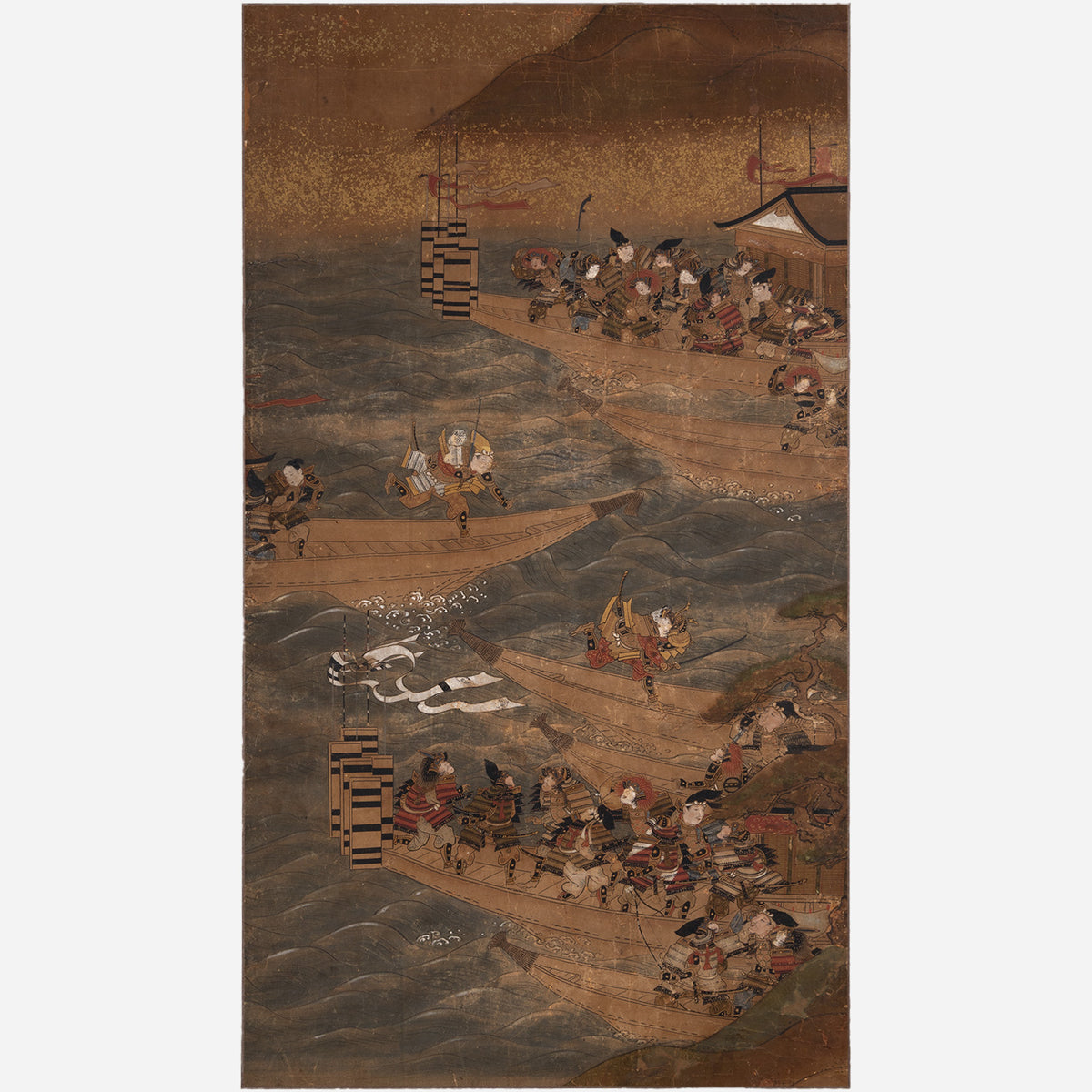 [K0151] 作者不詳 / 源平合戦圖　八艘飛び