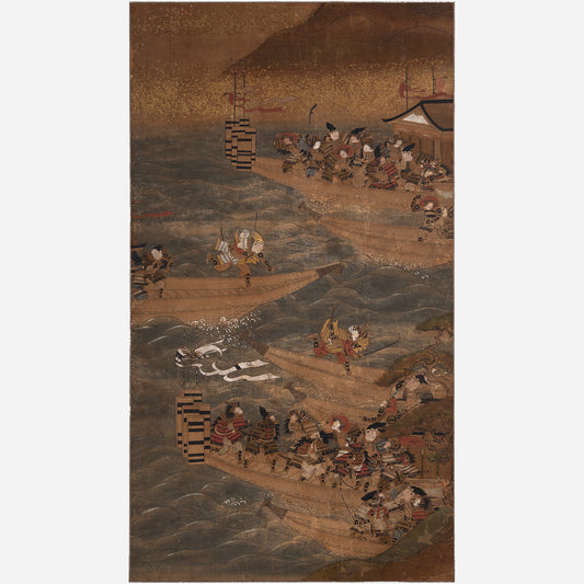 [K0151] 作者不詳 / 源平合戦圖　八艘飛び