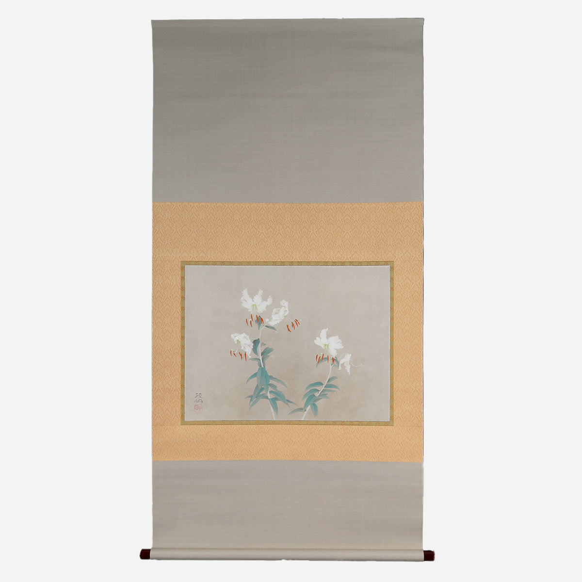 [K0180] Shigeaki Kuromitsu (Kyoto, 1946-) / White Kanoko Lily