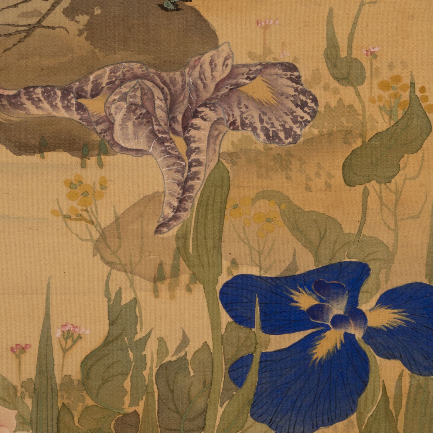 佐竹永海 ( 会津 1803-1874 ) / 花鳥画双幅 [K0417]
