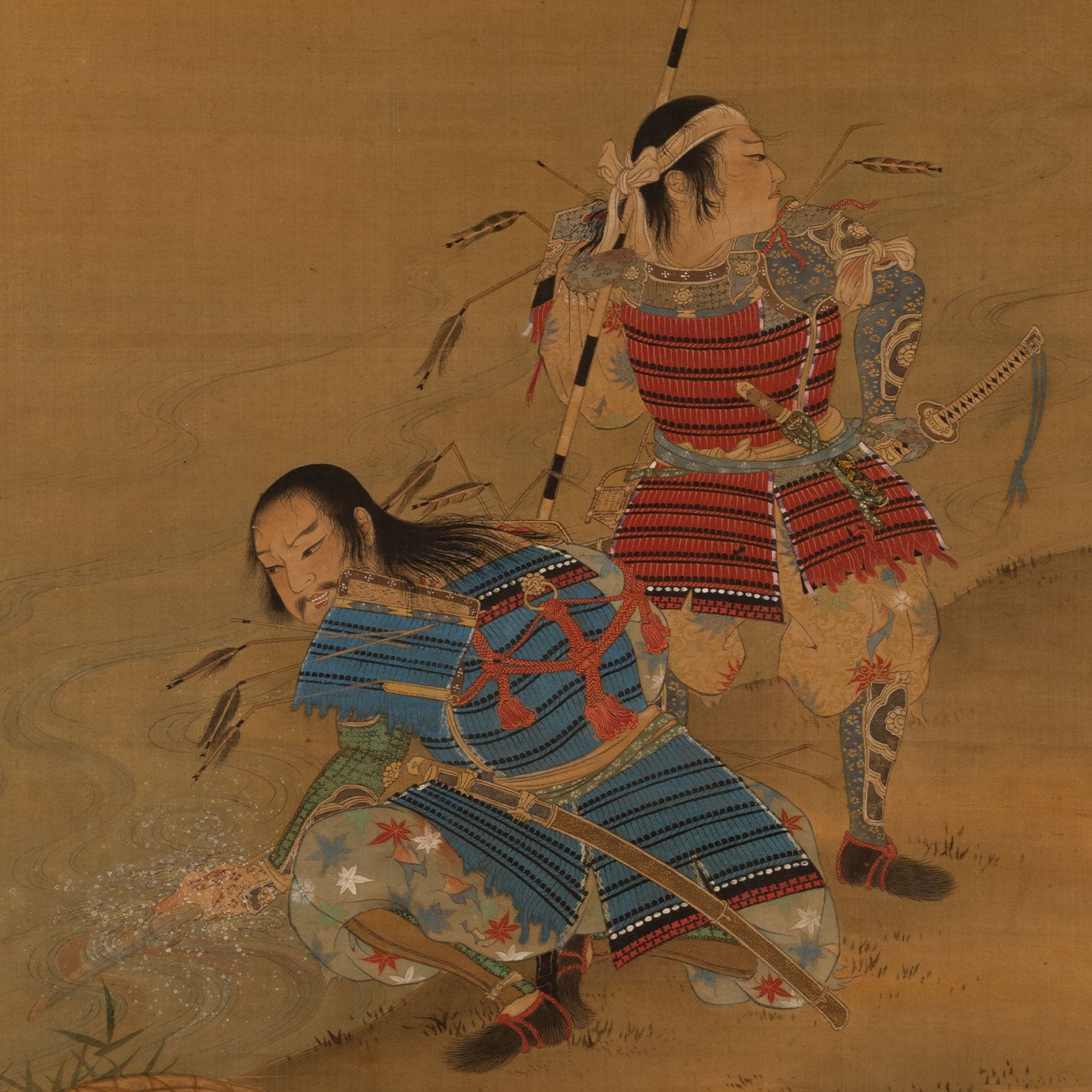 川邊御楯 ( 福岡縣 1838-1905 ) / 大刀洗畫贊幅