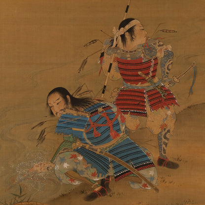 川邊御楯 ( 福岡縣 1838-1905 ) / 大刀洗畫贊幅