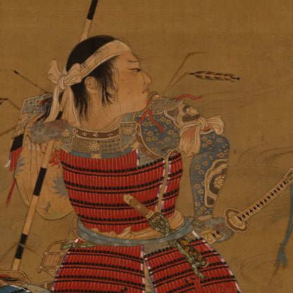 川邊御楯 ( 福岡縣 1838-1905 ) / 大刀洗畫贊幅