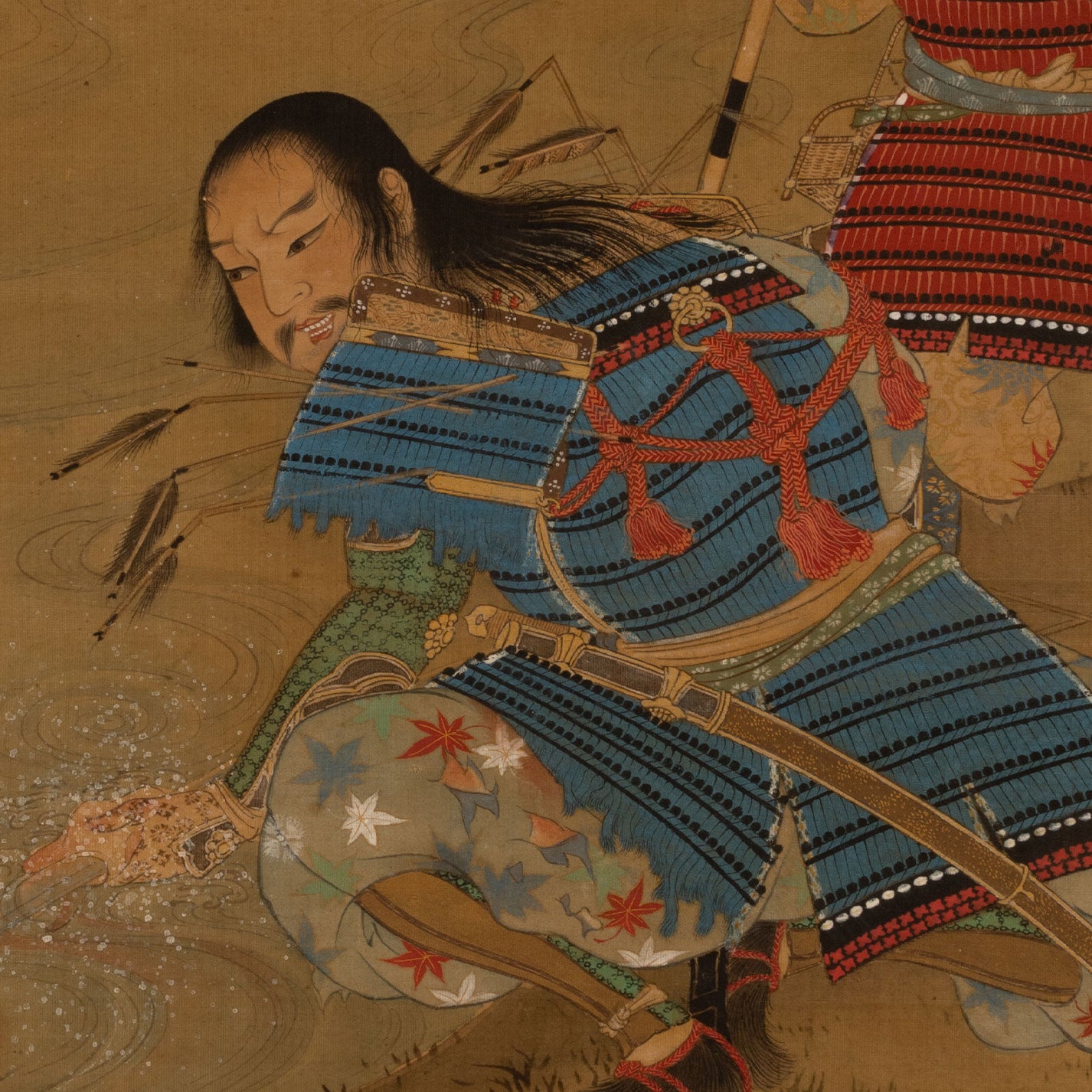 川邊御楯 ( 福岡縣 1838-1905 ) / 大刀洗畫贊幅