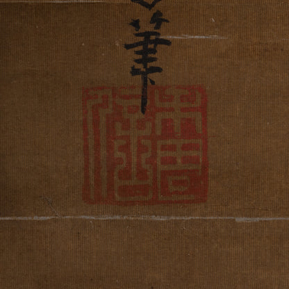 [K0434] Kano Eiun (?–1697) / Peacocks and Peonies; Phoenix and Paulownia, a Pair of Hanging Scrolls