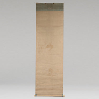[K0434] Kano Eiun (?–1697) / Peacocks and Peonies; Phoenix and Paulownia, a Pair of Hanging Scrolls