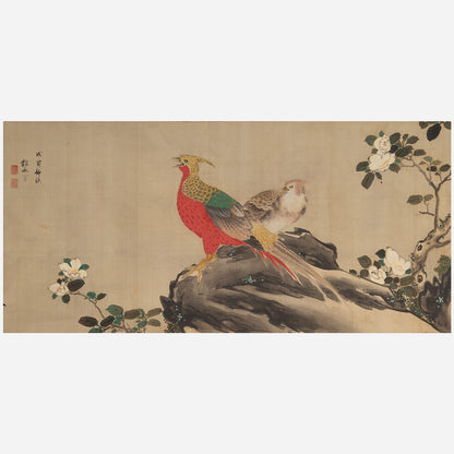 [K0447] Unknown Artist / Large Flower-and-Bird Painting
