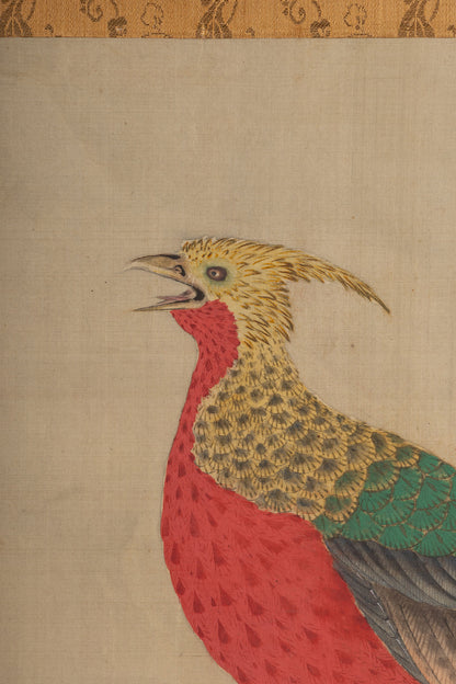[K0447] Unknown Artist / Large Flower-and-Bird Painting