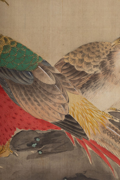 [K0447] Unknown Artist / Large Flower-and-Bird Painting
