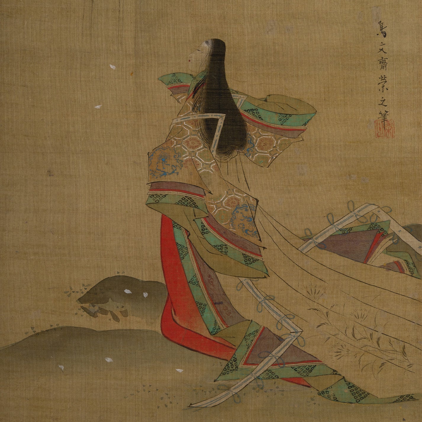 鳥文斎栄之 ( 1756 - 1829 ) / 美人図 [K0510]