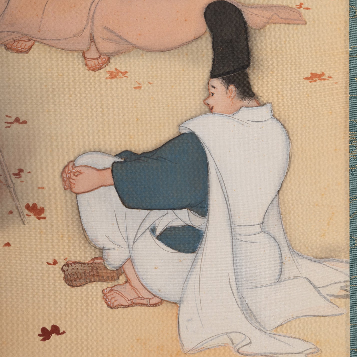 [K0533] 岩佐古香（愛知縣，1884–1951）／秋冬景四幅對掛軸