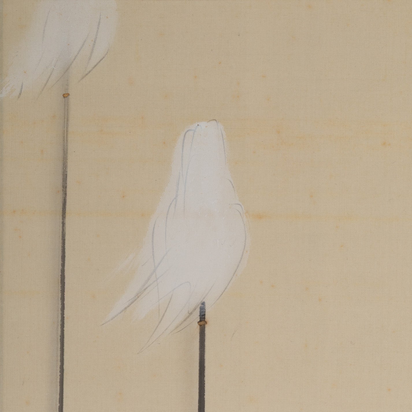 [K0533] 岩佐古香（愛知縣，1884–1951）／秋冬景四幅對掛軸