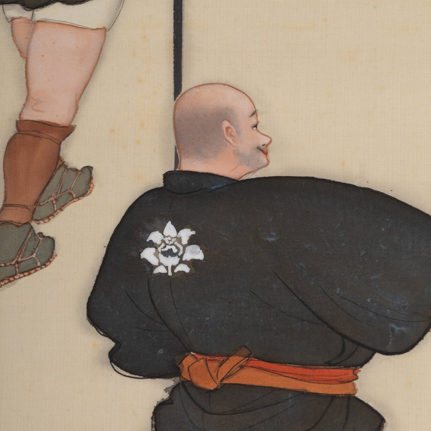 [K0533] 岩佐古香（愛知縣，1884–1951）／秋冬景四幅對掛軸