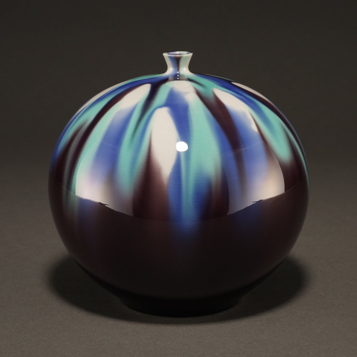 L0099] 三代 徳田八十吉 ( 石川県1933 - 2009 ) / 壺 – Uni-art Gallery