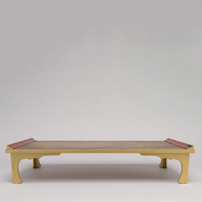 時繪山水樓閣紋書案